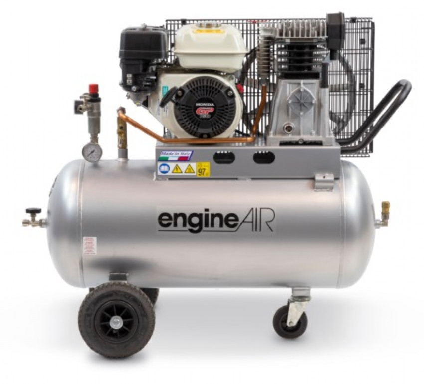 Компресор ABAC EngineAIR 5/100 10 Petrol 100л,411л/хв, A39B,GP160,4,8 к.с.,1070об/хв,10бар,96dB,72кг-