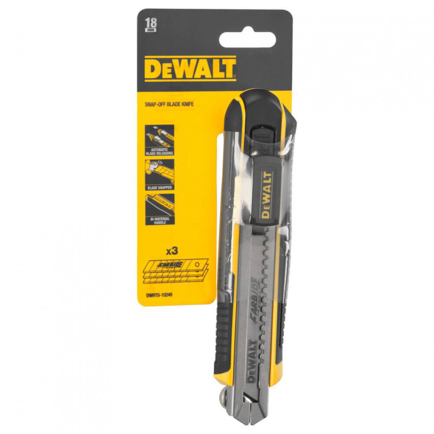 Ніж SLIDER – CARTRIDGE з лезом шириною 18 мм з сегментами, що відламуються DeWALT DWHT0-10249-DWHT0-10249