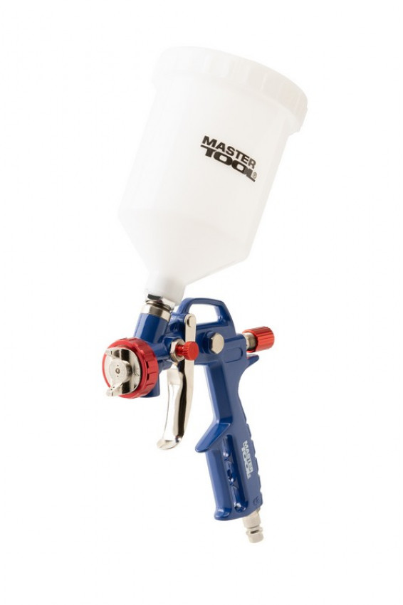 MasterTool Краскопульт HP ВБ 600 мл, пластик, Ø 1,5 мм, 120-170 л/хв, 3,5-5 бар, Арт.: 81-8718-81-8718