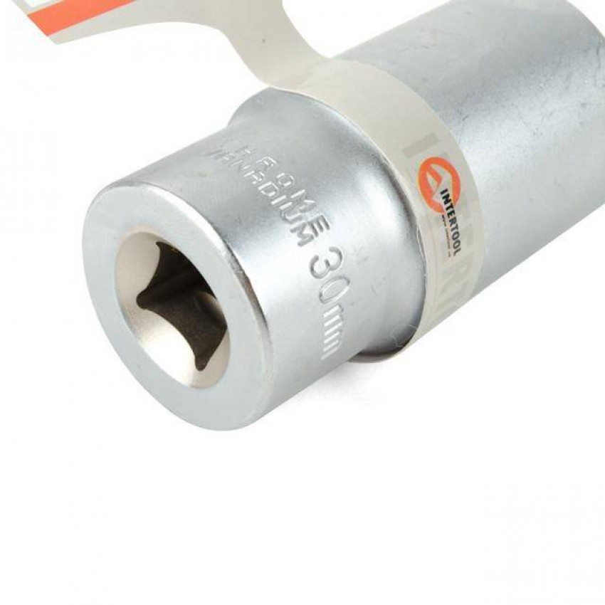 Головка шестигранна подовжена 1/2", 30×78 мм, Cr-V, STORM INTERTOOL ET-0130-ET-0130