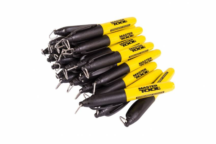 Маркер перманентний MASTERTOOL 80 шт чорний 14-1820-14-1820