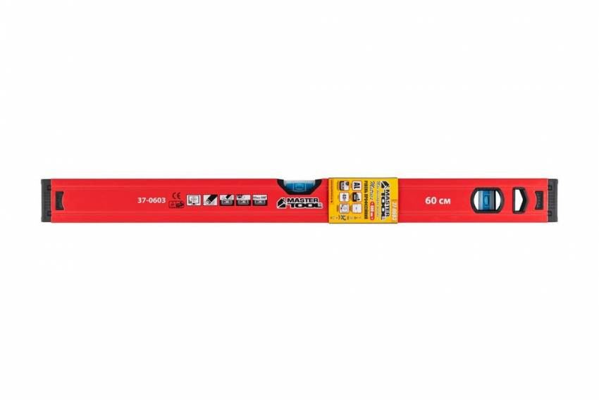Рівень MASTERTOOL 60 см 2 капсули 0.5 мм/м фрезерована поверхня 37-0603-37-0603