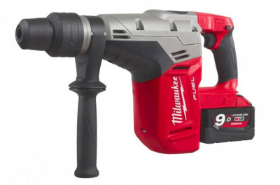 Перфоратор SDS-MAX акумуляторний MILWAUKEE, M18 CHM-902C, 6,1Дж (зарядний пристрій, 2 акум.X 9Ач, HDкейс) (акція)-[articul]