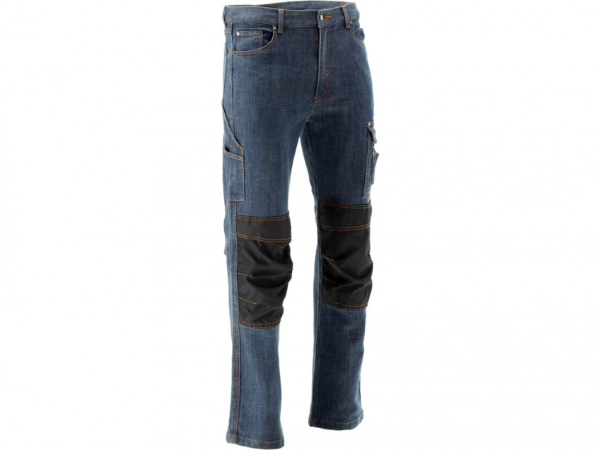 Штани робочі джинс стрейч MARА YATO розм 2XL/ 100-104см, ріст- 182-188см, гран 10 киш, 71% ба 25% по-YT-79084