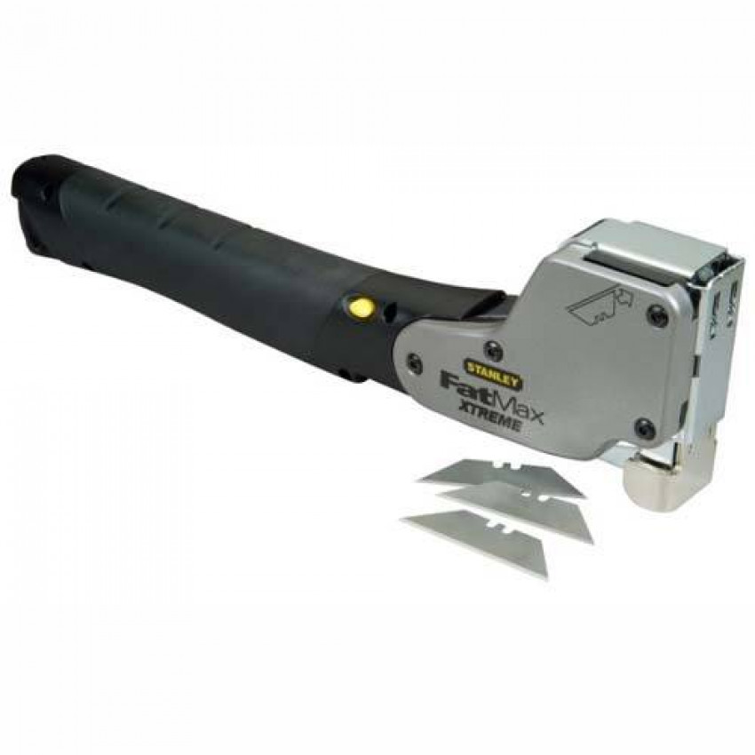 Степлер ударний STANLEY "FatMax® Xtreme™" для скоб типу "G" (8, 10, 12мм) з висувним трапецеподібним лезом.-0-PHT350