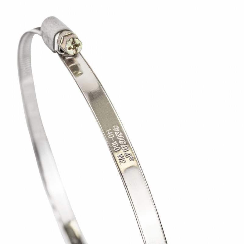 Хомут черв'ячний нержавіючий 9мм D140-160мм 10шт Sigma (2510221)-2510221