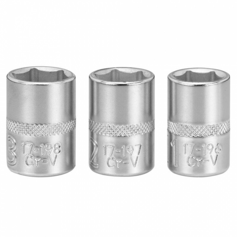 Набір торцевих головок 1/4 Maxi Drive, із шестигранним профілем, 3 шт: 11, 12, 13 мм. STANLEY FMMT17092-0-FMMT17092-0