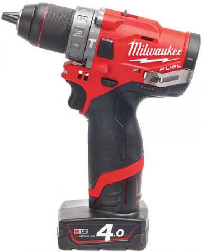 Дриль-шуруповерт з ударом акумуляторна MILWAUKEE, M12 FPD-402X, 44Нм (зарядний пристрій, 2 акум.Х 4Ач, HDкейс)-4933459804
