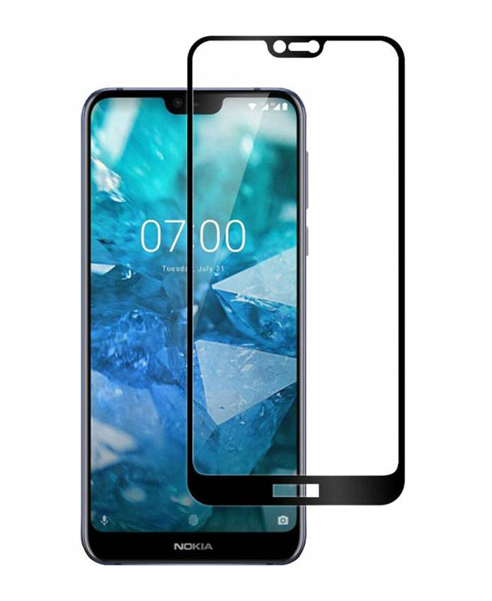 Захисне скло Full screen PowerPlant для Nokia 7.1, Black-GL606221