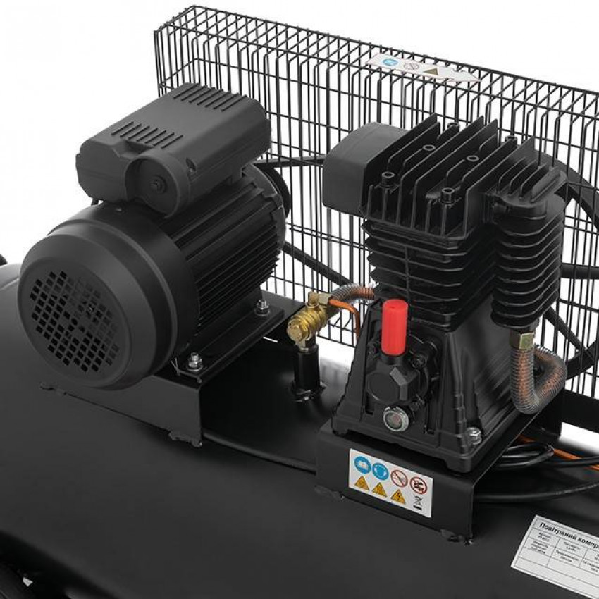 Компресор 100 л, 1.8 кВт, 220 В, 10 атм, 250 л/хв. INTERTOOL PT-0012-PT-0012