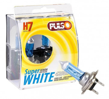 Лампи PULSO/галогенні H7/PX26D 12v55w super white-[articul]