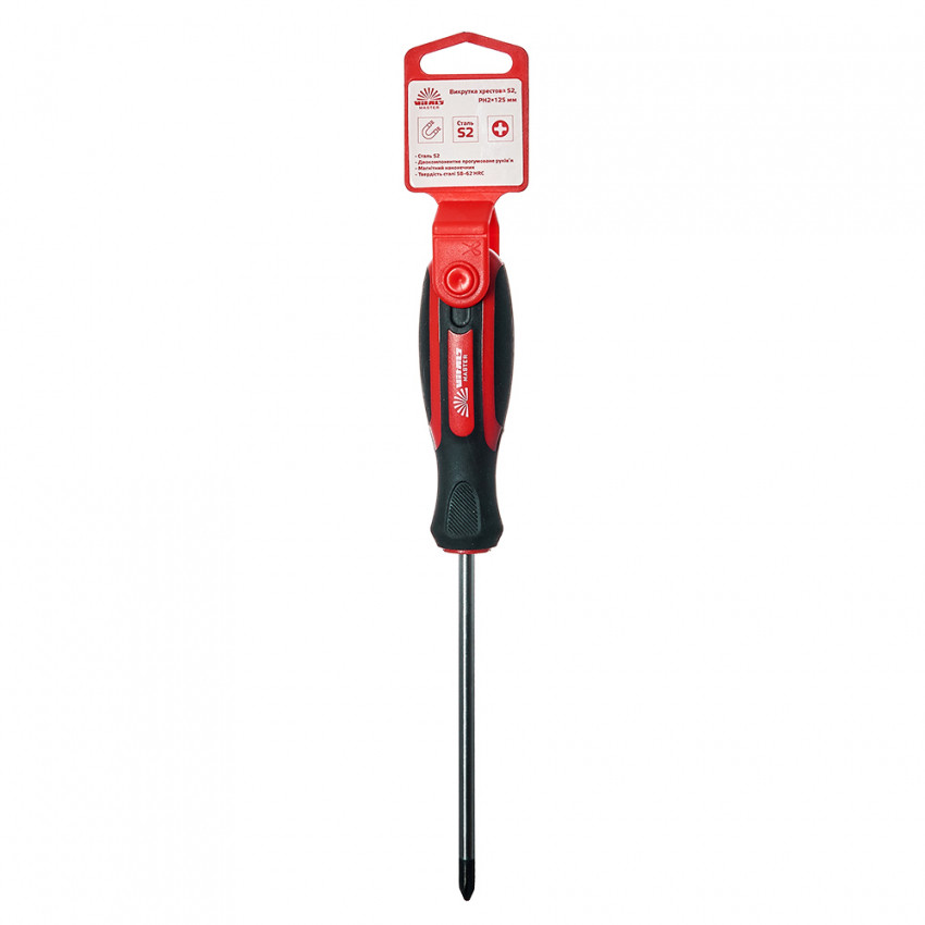 Викрутка хрестова Vitals Master S2, PH2х125 мм-179526