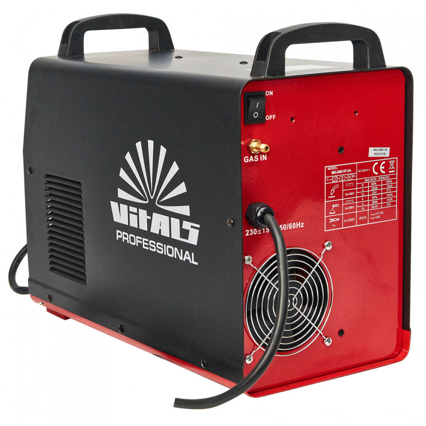 Зварювальний апарат Vitals Professional MIG 2000 DP Alu-156907
