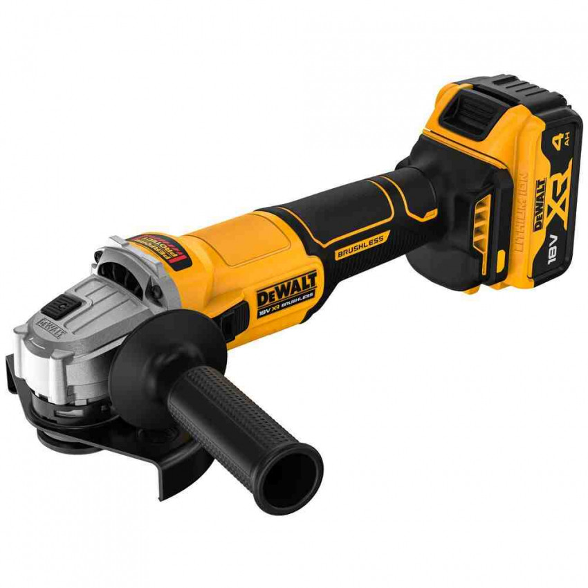 Шліфмашина кутова - болгарка акумуляторна безщіткова DeWALT DCG407M2T-DCG407M2T