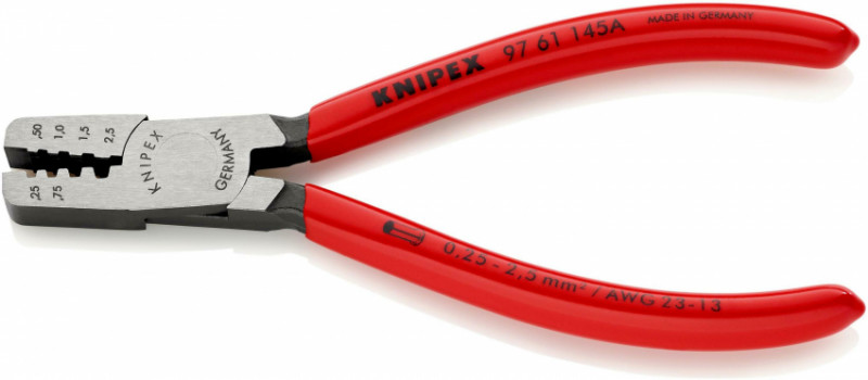 Інструмент для обжиму контактних гільз KNIPEX 97 61 145 A SB-97 61 145 A SB