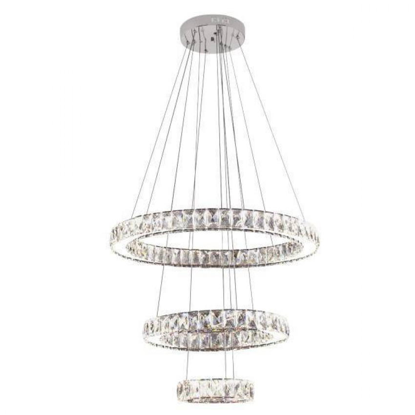 Люстра LED "QUASAR-90" 90W 4000K (хром)-019-023-0090