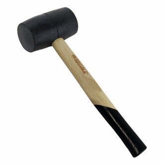 Киянка гумова чорна 340г дерев'яна рукоятка SIGMA (4317711)