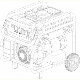 Генератор бензиновий EnerSol EPG-3200SEH-[articul]