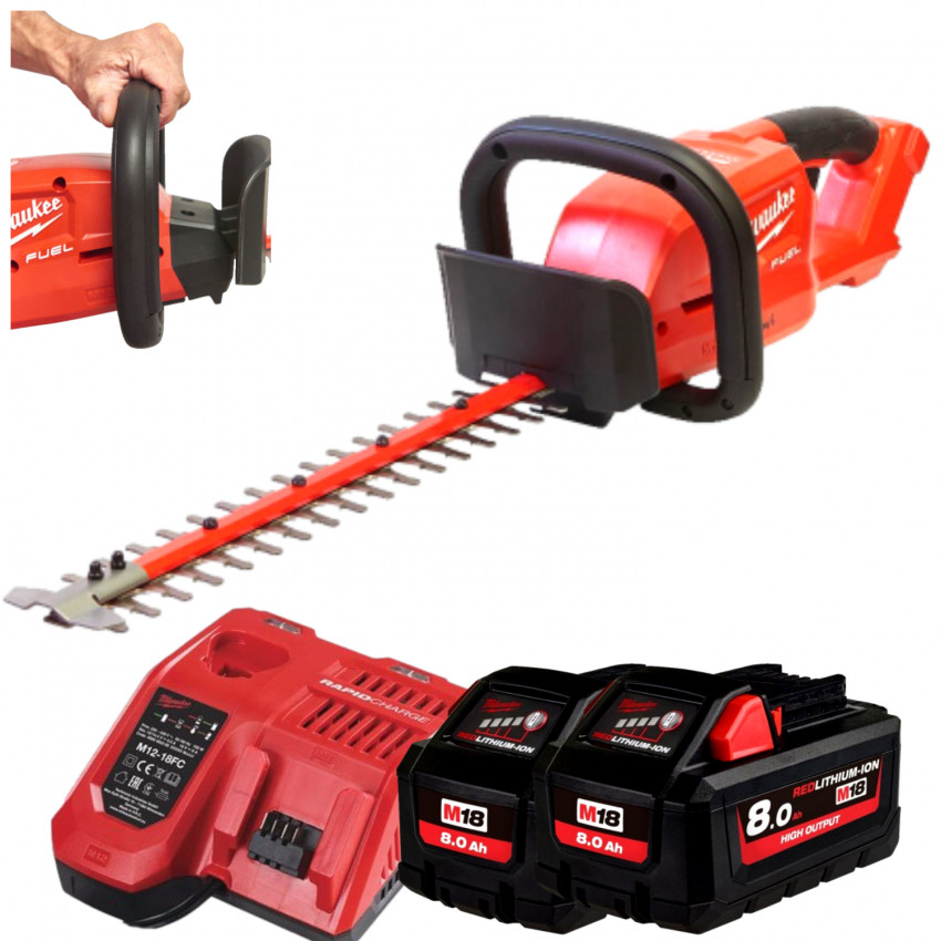 Акумуляторний кущоріз шина 45 см Milwaukee M18 FHT45-802 4933480113-4933480113