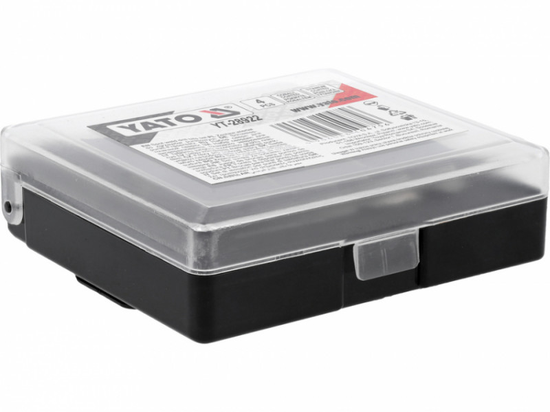 Свердла для точкового зварювання HSS YATO Ø= 6.5х 45мм, Ø= 8х 45/79 мм, Ø=10х 45 мм, 4 шт. у футлярі-YT-28922