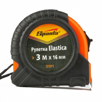 Рулетка Elastica 3 м х 16 мм, прогумований корпус, SPARTA-[articul]