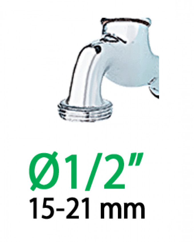 Адаптер 1/2"-3/4"В для конектора поливального шлангу Ergogrip-85560000