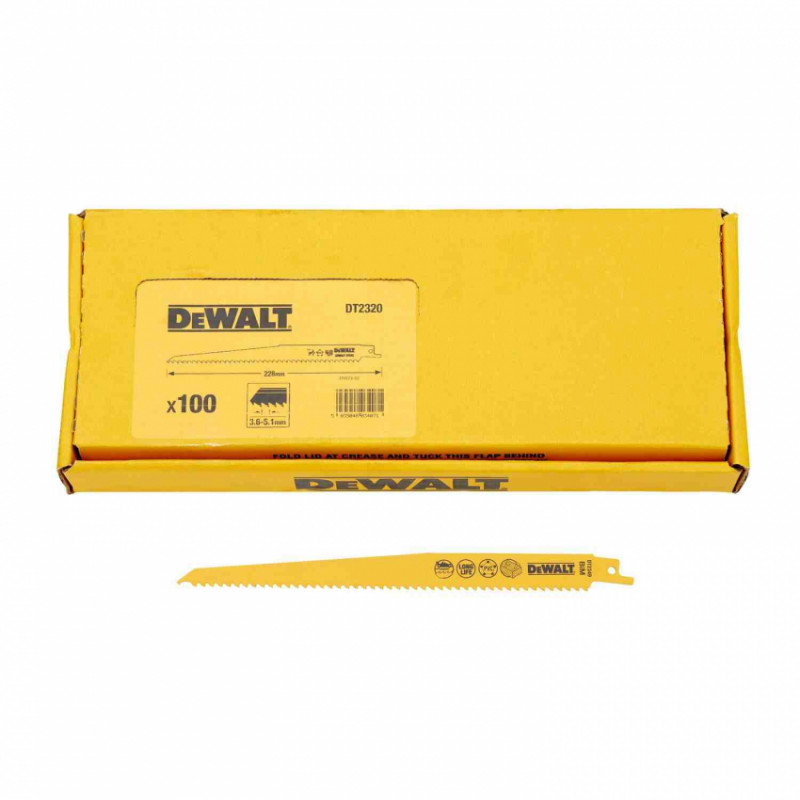 Полотно пиляльне DeWALT, BiM, для шабельних пил DeWALT DT2320-DT2320