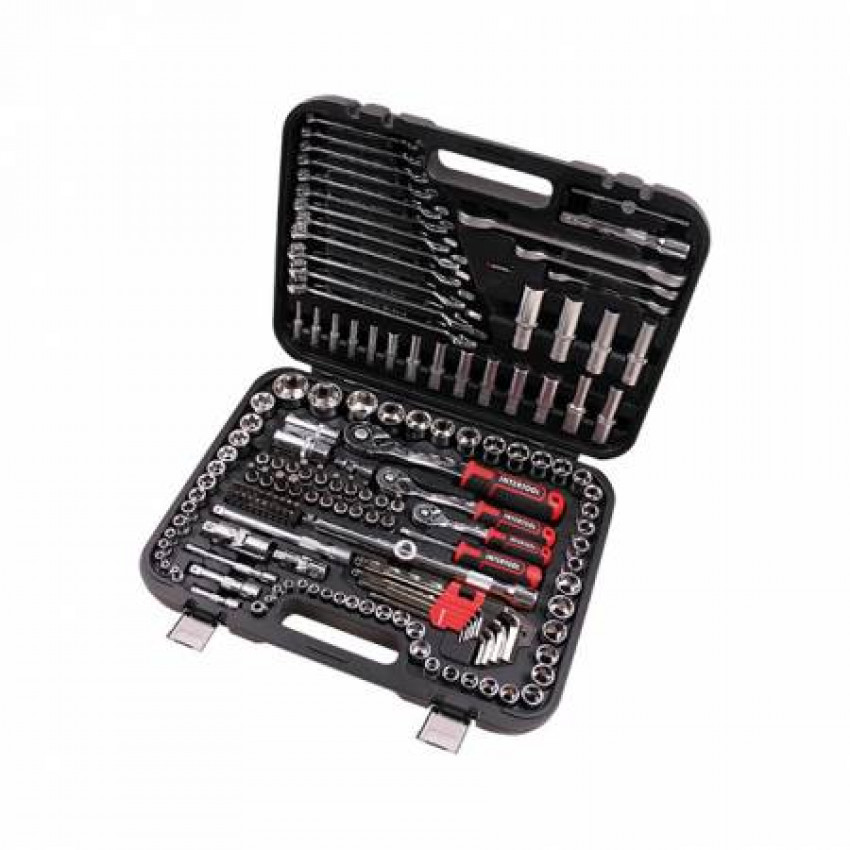 Набір інструментів 1/2 "& 3/8" & 1/4 ", 156ед., Cr-V STORM INTERTOOL ET-8156-ET-8156