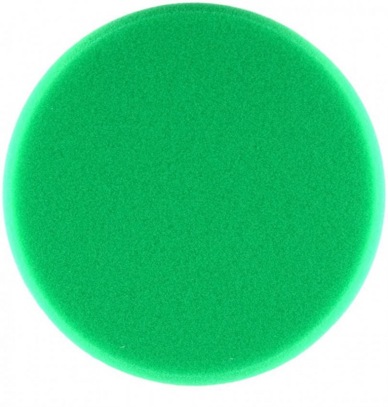 Круг полірувальний поролоновий зелений з липучкою, жорсткий, d-150 мм-ABX-24696