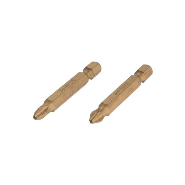 Комплект викруткових насадок PH2 1/4", 50 мм, Titanium, S2, уп. 2 од., STORM INTERTOOL VT-0233-VT-0233