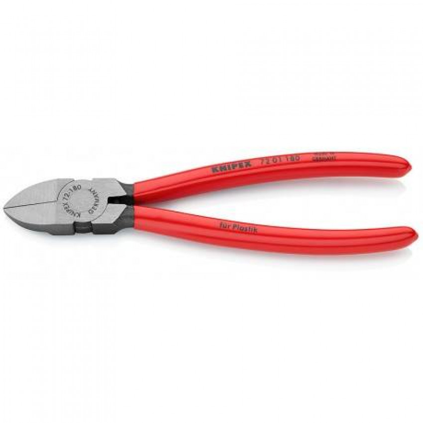 Кусачки бокові для пластмаси KNIPEX 72 01 180-72 01 180