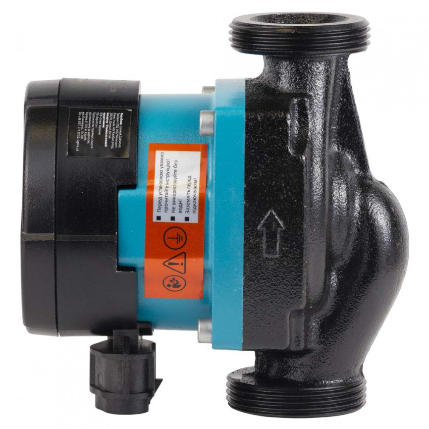 Насос циркуляційний енергозберігаючий 5-60Вт Hmax 8м Qmax 63л/хв Ø1½" 130мм + гайки Ø1" AQUATICA GPA25-8/130 III (774062)-774062