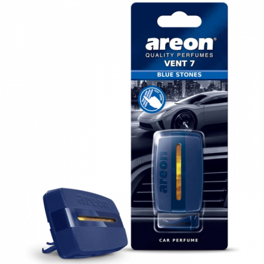 Ароматизатор VENT 7 на дефлектор Блакитний камінь (Blue Stones) Areon-084344