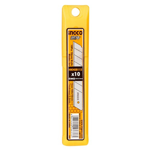 Леза для ножів, сегментні, 18 мм, 10 шт. INGCO Super Select-HKNSB112