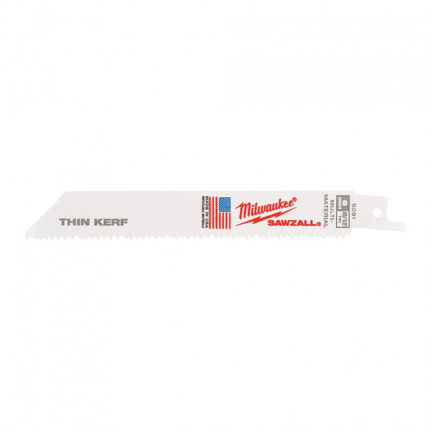 Полотно для шабельних пил THIN KERF MILWAUKEE, 150/3,1/2,1мм, (5шт), (універсальне)-48475091