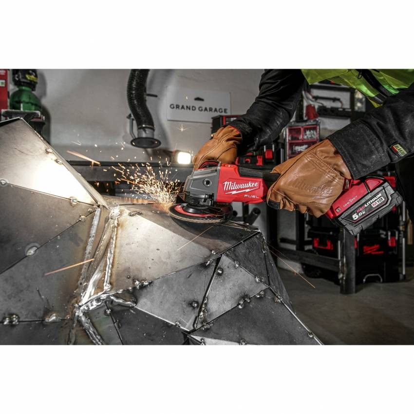 Шліфмашина кутова акумуляторна MILWAUKEE, M18 ONEFSAG125XPDB-0X, Ø125мм (HDкейс)-4933478434