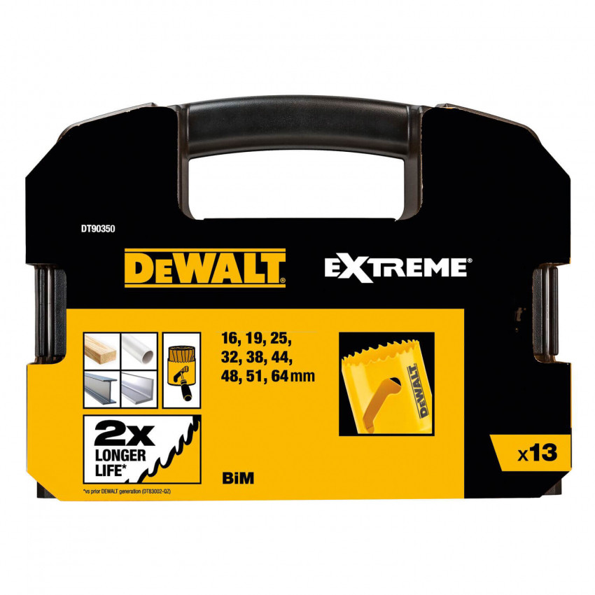 Набір коронок-ціфенборів DeWALT DT90350-DT90350