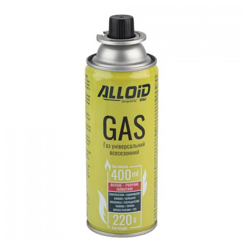 Кемпінг газ ALLOID 220 гр (AGB-220)-AGB-220