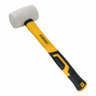 Киянка гумова біла 225г фібергласова рукоятка SIGMA (4317281)