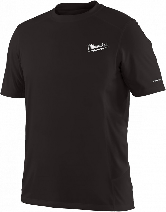Футболка MILWAUKEE, WWSS дихаюча з коротким рукавом, чорна, розмір S-4932493063
