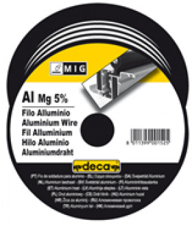 Дріт зварювальний Deca Ø1,0мм Ø100мм 90-210А (Aluminium/MG 5%), 0,5кг-[articul]