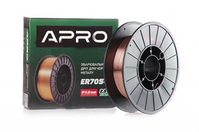 Зварювальний дріт ER70S-6 0,8мм 2,5кг п.б. APRO-[articul]