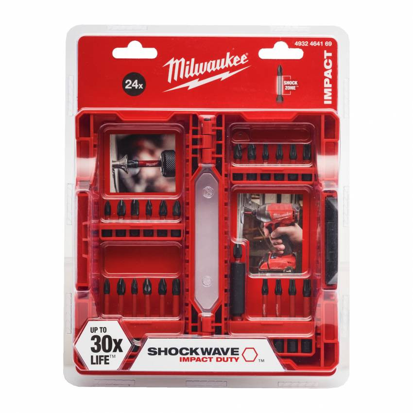 Набір біт SHOCKWAVE MILWAUKEE, (24шт)-4932464169
