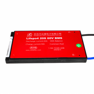 BMS плата LiFePO4 60V 20S Dis 20A Ch 10A-[articul]