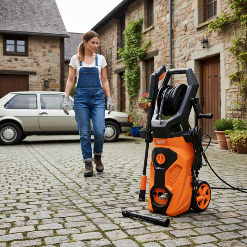 Мийка в/т LT505, тиск - 170бар, прод 7,5л/хв, шланг 8м, алюм. помпа-LT505-2200B