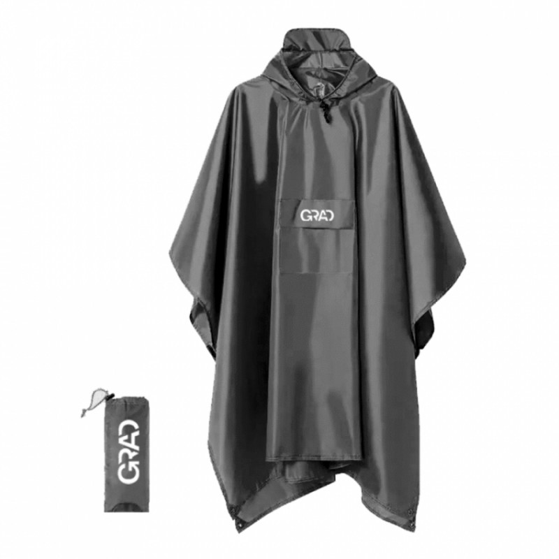 Плащ-пончо від дощу Adventure чорний GRAD (9461915)-9461915