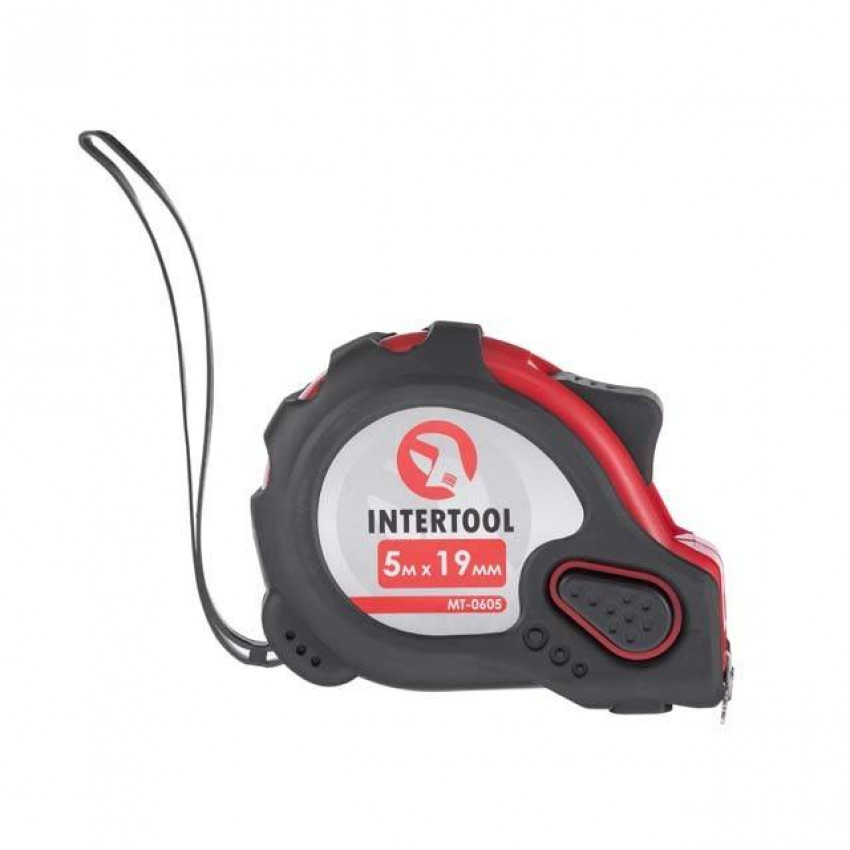 Рулетка з фіксатором 5 м "Супер Магніт" INTERTOOL MT-0605-MT-0605