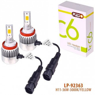 Лампи PULSO C6/LED/H11 PGJ19-2/2*280°COB/12-24v36w/3800Lm/3000K-[articul]