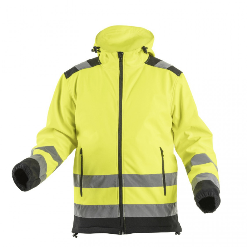 Куртка сигнальна Softshell ARGEN з капюшоном, жовта HOEGERT M HT5K257-M-HT5K257-M