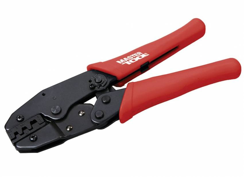 MasterTool Кліщі для обтиску контактів з тріскачкою 220 мм, Арт.: 75-2250-75-2250